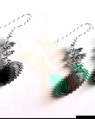 cercei malachit 42587