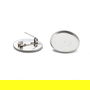 Baza brosa inox cu platou 25mm  IN.0126