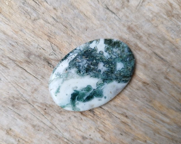 Cabochon agata moss, 40x29 mm