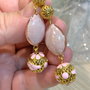 CERCEI~LIGHT PINK SHADOWS~murano,email,elemente placate cu aur