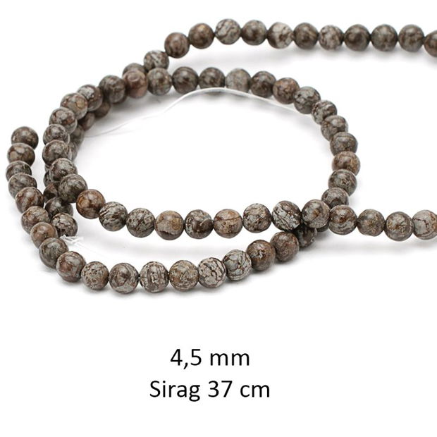 Sirag margele Jasper, 4,5 mm, CD-200