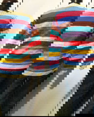 PULOVER TRICOTAT MANUAL FIR LANA CURCUBEU