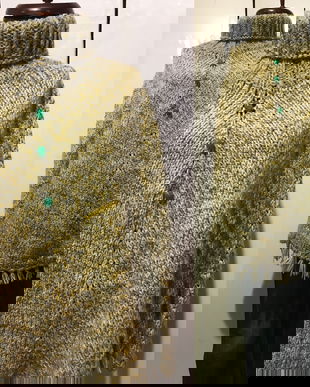 PELERINA 70`S TRICOTATA MANUAL FIR LANA