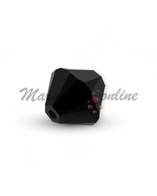 Cristale din sticla, biconice, 6 mm, negre