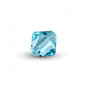 Cristale din sticla, biconice, 2x3 mm, aquamarin-B02