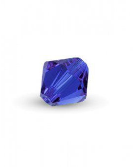 Cristale din sticla, biconice, 3 mm, albastre-02