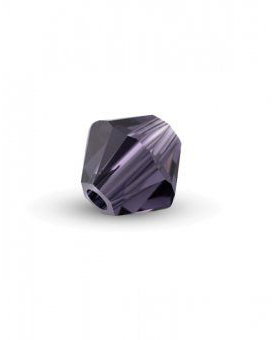 Cristale din sticla, biconice, 3.5x4 mm, indigo-A11