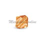 Cristale din sticla, biconice, 3x3.3 mm, maro-A03