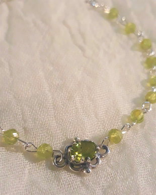 Bratara argint peridot