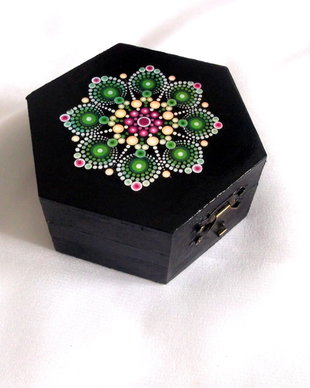 cutie lemn cu mandala 42704