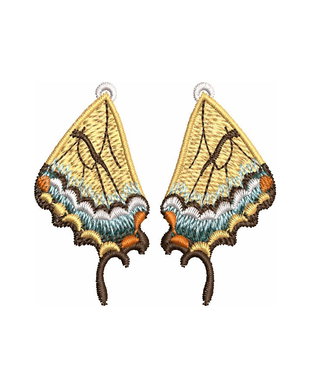Cercei Aripa de Fluture Brodati model 2