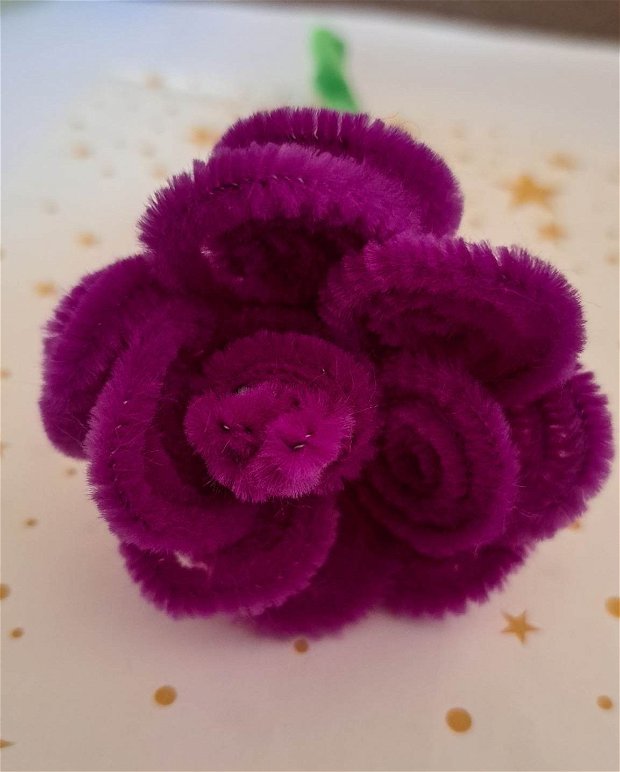 Martisoare handmade - flori plusate decorative (cod769)