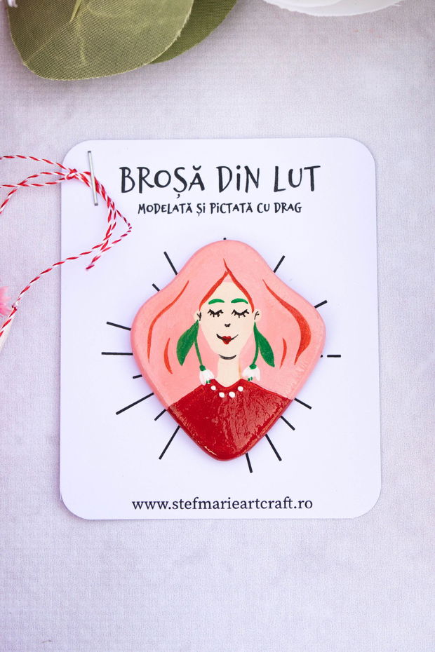 Brosa martisor Ghiocica