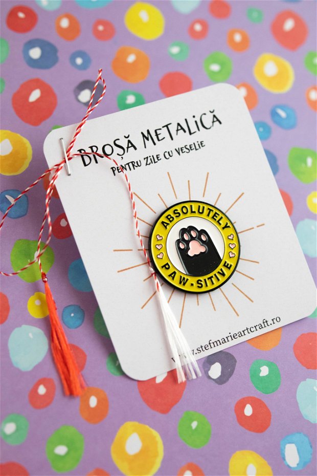 Brosa metalica Absolutely pawsitive