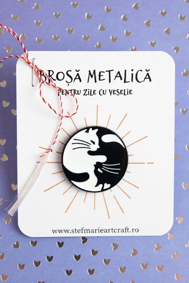 Brosa metalica Ying-Yang