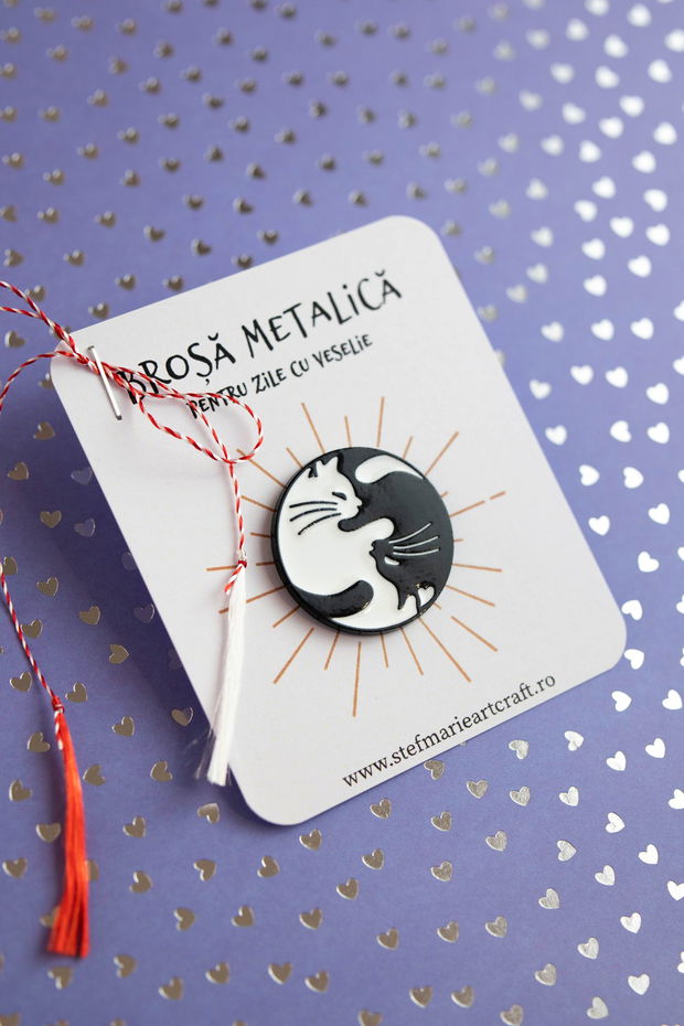 Brosa metalica Ying-Yang