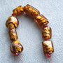 Margele sticla lampwork 8 buc. (AV21)