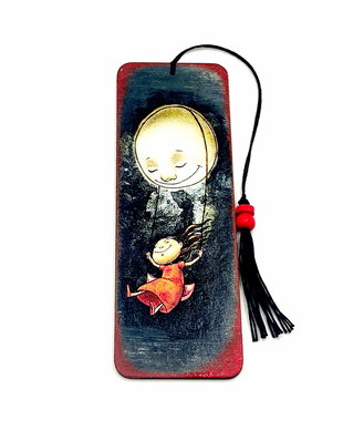 Semn de carte handmade, Ma leagana luna 2784