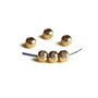 (5buc) Distantiere gravate, inox auriu 4mm  IN.0110