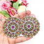 Cercei mari, cercei casual, cercei lemn. Cercei mandala