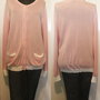 PETER HAHN CARDIGAN ROSE