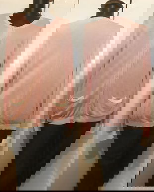 PETER HAHN CARDIGAN ROSE