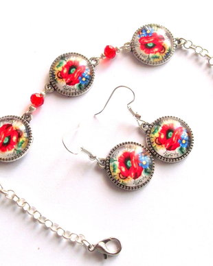 set sticla cu maci 42727