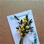 Felicitări 8 Martie cu buchet flori naturale uscate și Eucalipt criogenat, Cadouri 8 Martie