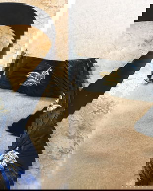 CUREA 80`S PIELE NATURALA SI ELEMENTE METALICE