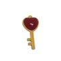 Pandantiv cheie cu inimioara jad, 38x17mm  PD.0040
