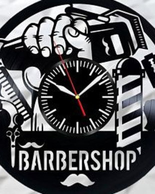 BARBERSHOP- ceas de perete