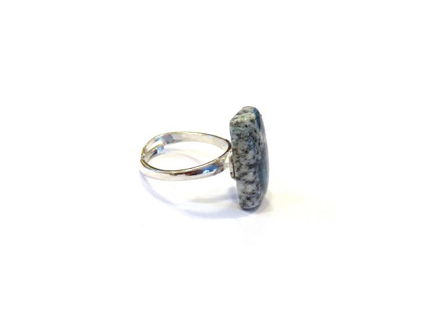 Inel Azurit in granit / Jasp K2 si Argint 925 - IN609 - Inel cadou, cadou romantic, inel pietre semipretioase, cristale vindecatoare