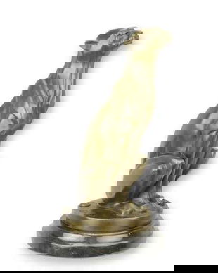 Ghepard- statueta din bronz pe un soclu din marmura