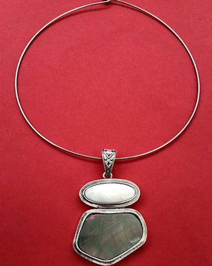 Colier pandantiv scoica Paua-Shell