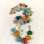 BRATARA ~SPRING IS ON THE WAY~ agate,zamac argintat,accesorii metalice argintii