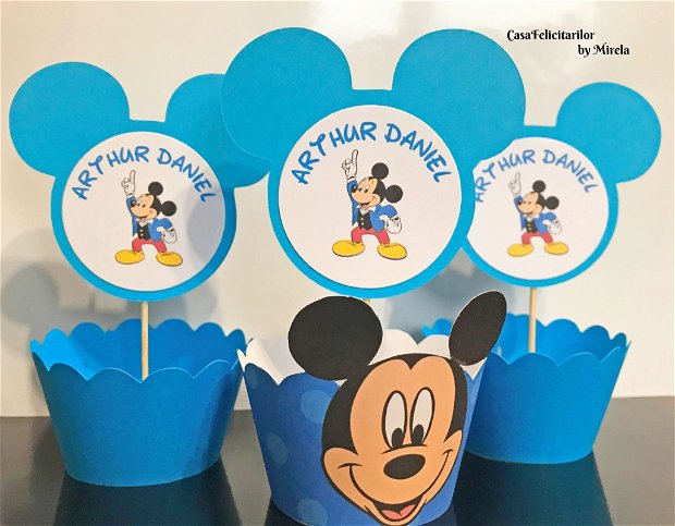 Toppere baby Mickey mouse cu cifra
