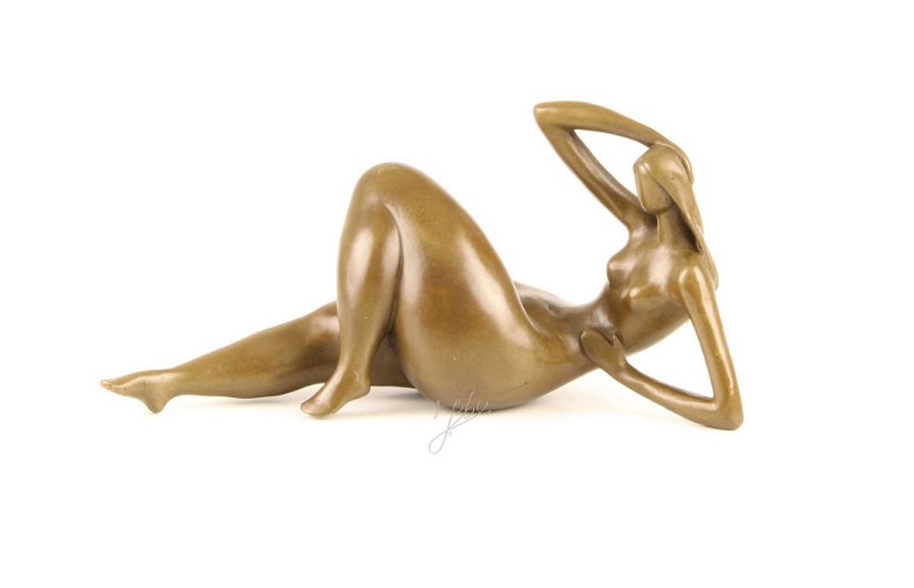 Nud modern- statueta din bronz masiv