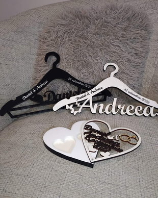 Set cutie de verighete + umerase