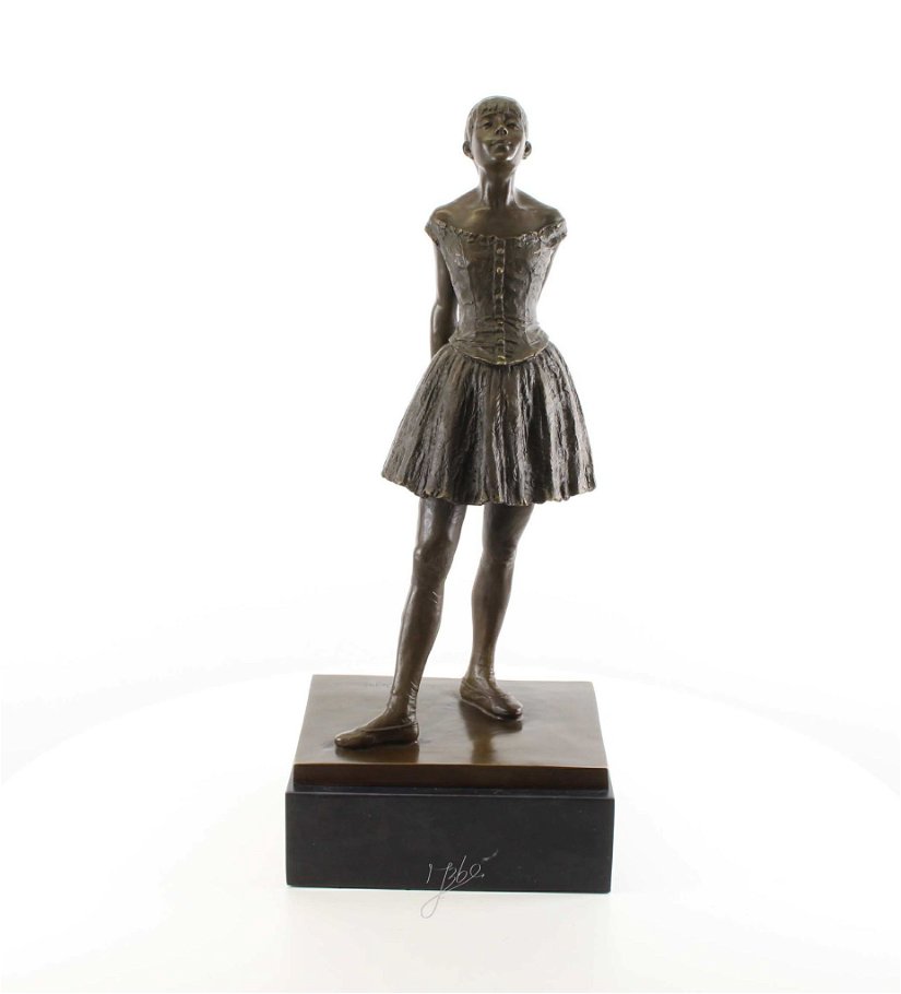 Dansatoare de 14 ani-statueta din bronz pe un soclu din marmura