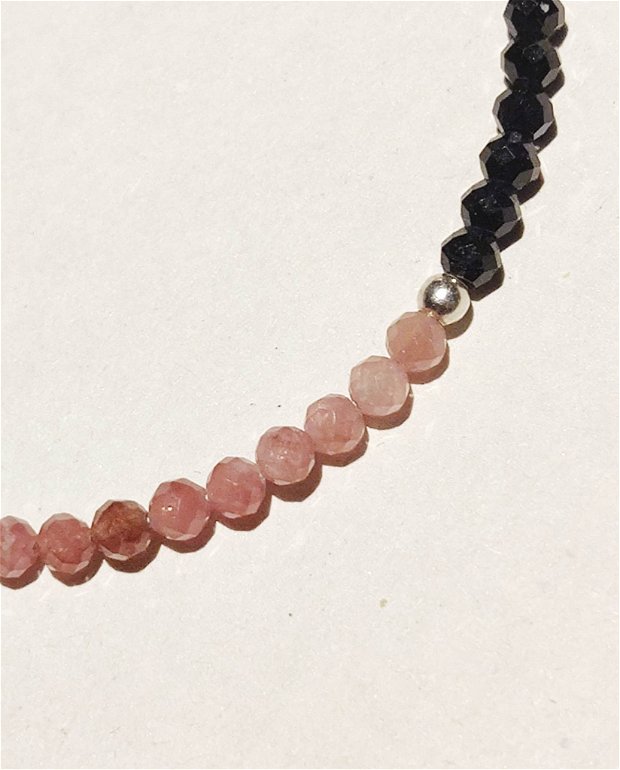 Spinel, turmalina roz si argint 925      (963)