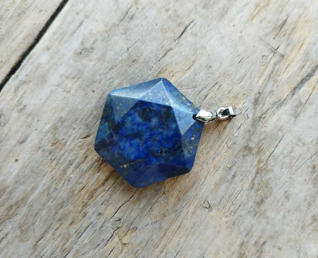 Pandantiv lapis lazuli, 43x30 mm