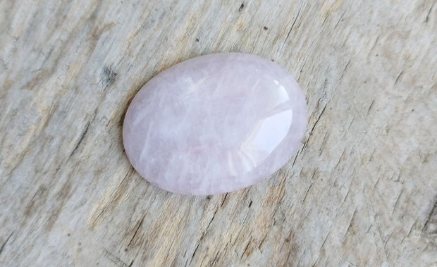 Cabochon cuart roz, 40x30 mm