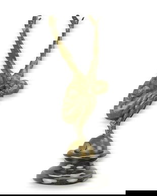 Inotator - statueta din bronz pe soclu din marmura