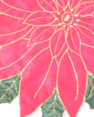 Mileu brodat poinsettia 34cm