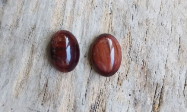 Cabochon ochi de taur, 14x10 mm (2 buc)