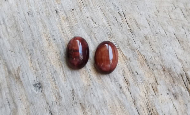 Cabochon ochi de taur, 14x10 mm (2 buc)