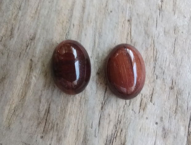 Cabochon ochi de taur, 14x10 mm (2 buc)