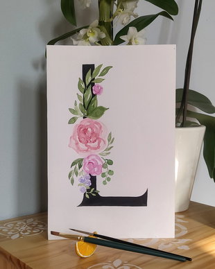 Ilustrație cu inițiala L