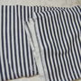 Nou/bumbac denim cu dungi