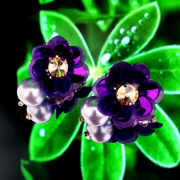 Cercei - Purple Pearl Flowers